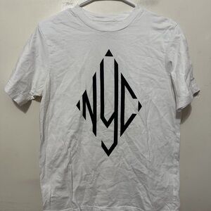 Saturdays New York City White Tee with Black NYC Logo